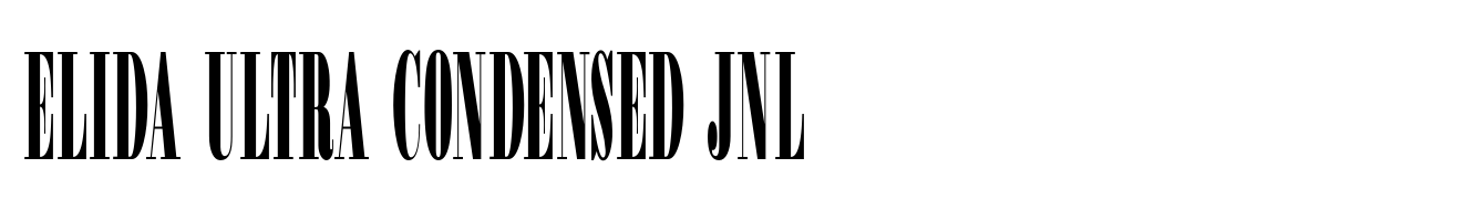 Elida Ultra Condensed JNL